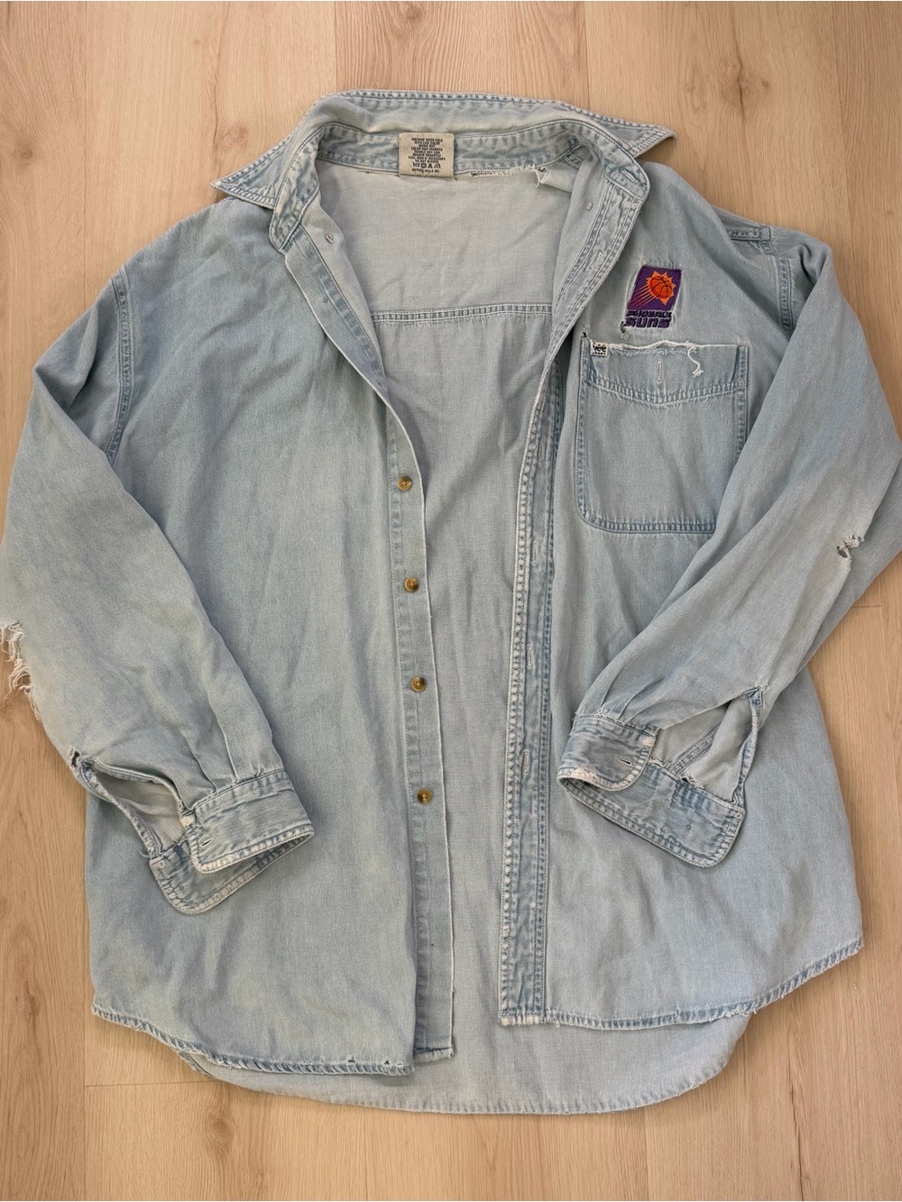 vintage phoenix sun’s denim button up